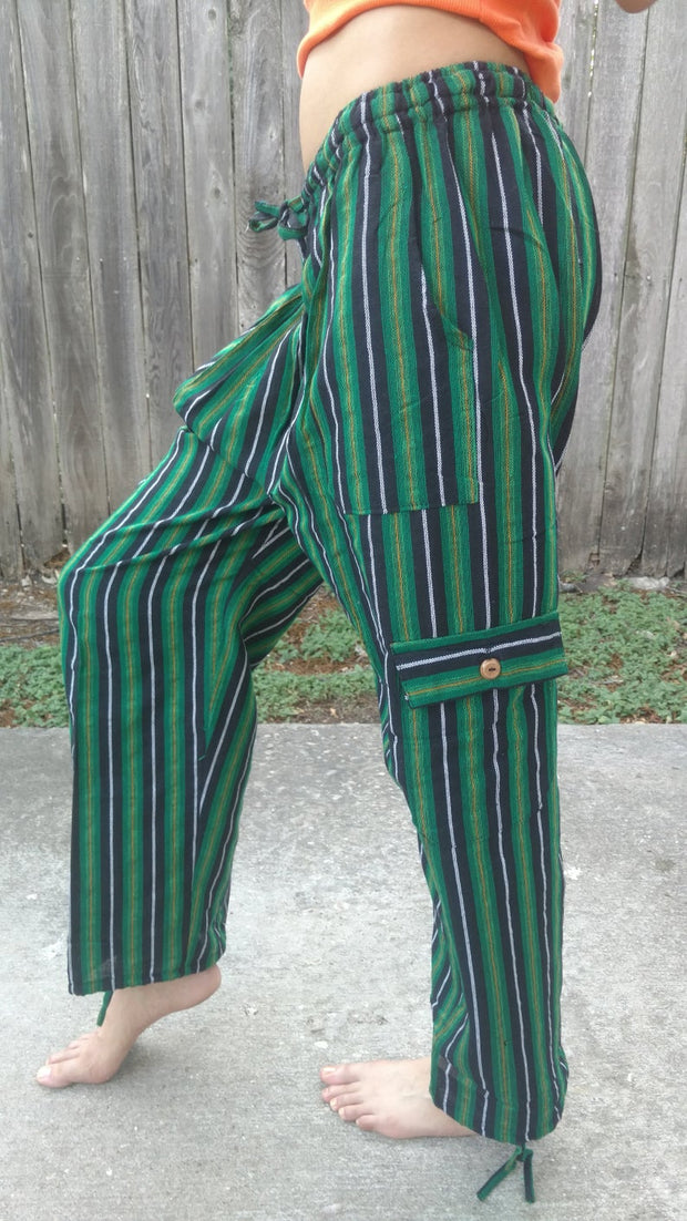 Women's Organic Cotton Striped Indigo Fisherman Pants | Hippie-pants.com – Hippie  Pants