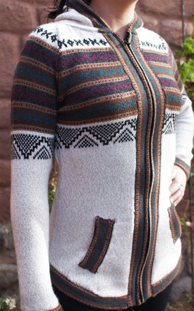 Kumi Hoody. Super soft, alpaca wool hoodie. Perfect for autumn and winter. Stylish hoodie.-Hoodies-Real Peruvian Alpaca 